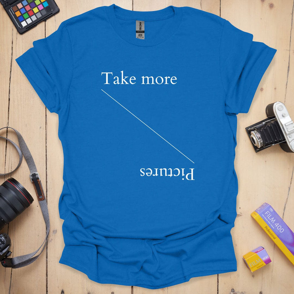 T-Shirt With Typographic Take More Pictures Design