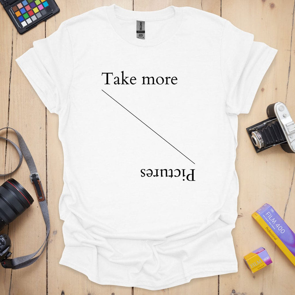 T-Shirt With Typographic Take More Pictures Design