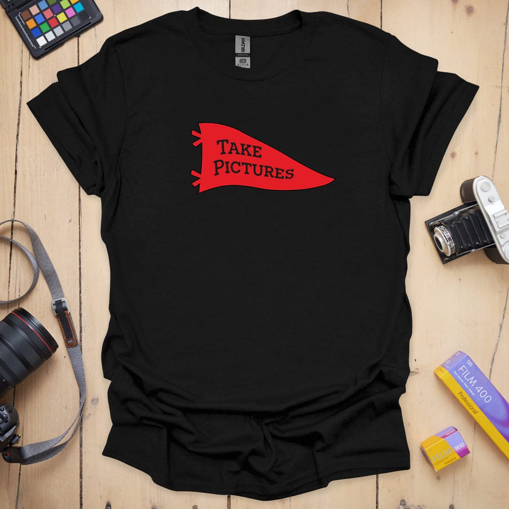 T-Shirt With Collegiate Take Pictures Graphic