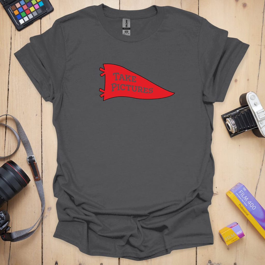 T-Shirt With Collegiate Take Pictures Graphic