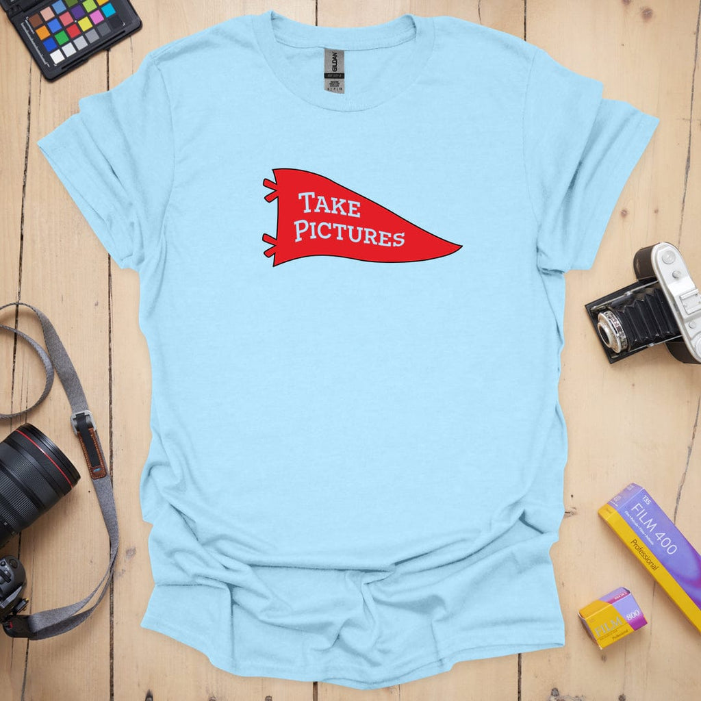 T-Shirt With Collegiate Take Pictures Graphic