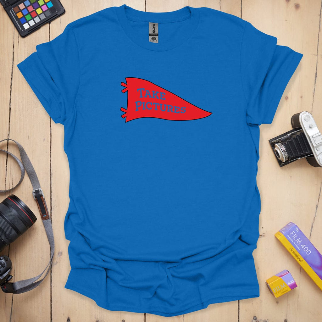 T-Shirt With Collegiate Take Pictures Graphic