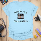 T-Shirt With Retro Camera Graphic and Photographer Humor