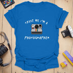 T-Shirt With Retro Camera Graphic and Photographer Humor