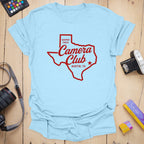 T-Shirt With Texas State Outline and Photography Design