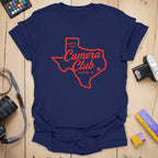T-Shirt With Texas State Outline and Photography Design