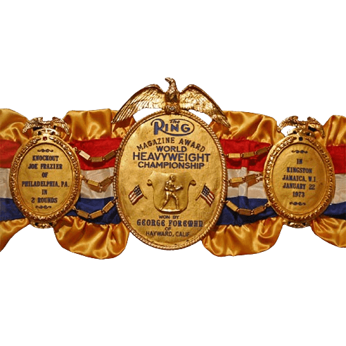 George Foreman Ring Magazine Award Championship Belt
