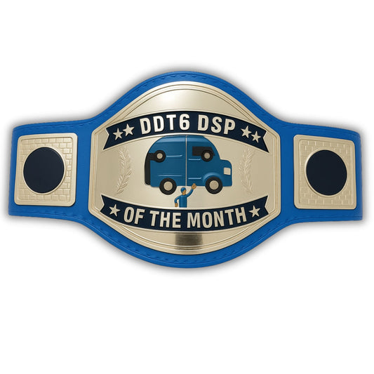 Custom Name and Shipping Truck Logo Wrestling Championship Belt