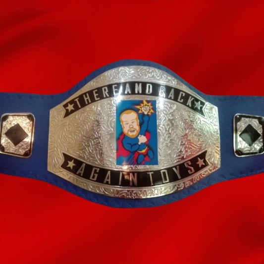 Custom Name and Super Character Logo Wrestling Championship Belt