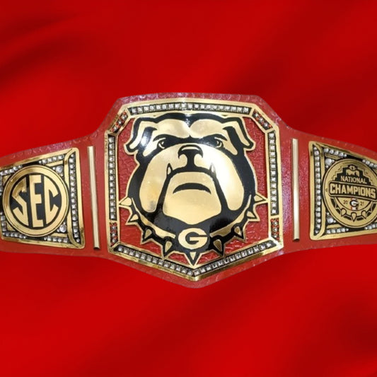 Customized Georgia Bulldogs Championship Belt