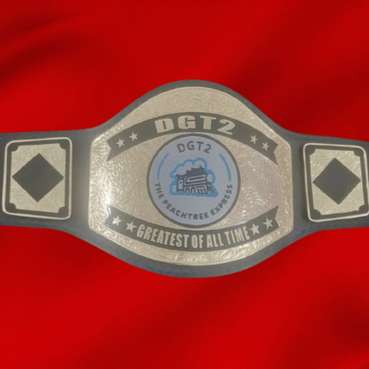 Custom Name and Peach Tree Express Logo Wrestling Championship Belt