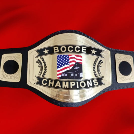 Custom Name and USA Flag Home Logo Wrestling Championship Belt