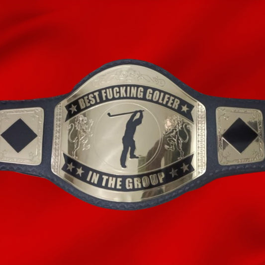 Custom Name and Golf Player Logo Wrestling Championship Belt