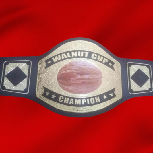 Custom Name and Walnut Logo Wrestling Championship Belt
