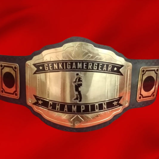 Custom Name and Genik Gamer Gear Logo Wrestling Championship Belt