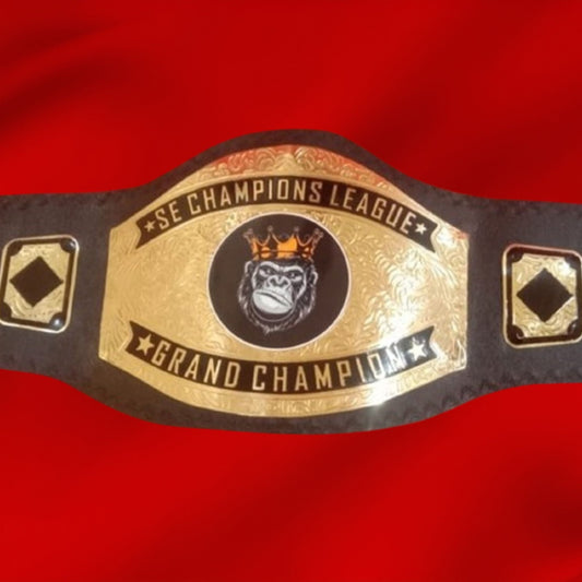 Custom Name and King Kong Crown Logo Wrestling Championship Belt