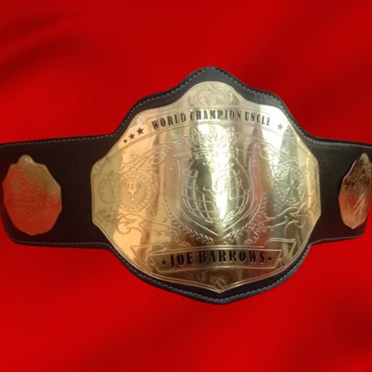 Custom Name and World Crown Logo Wrestling Championship Belt