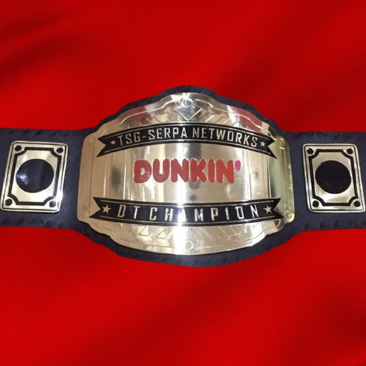 Custom Name and Dunkin Logo Wrestling Championship Belt