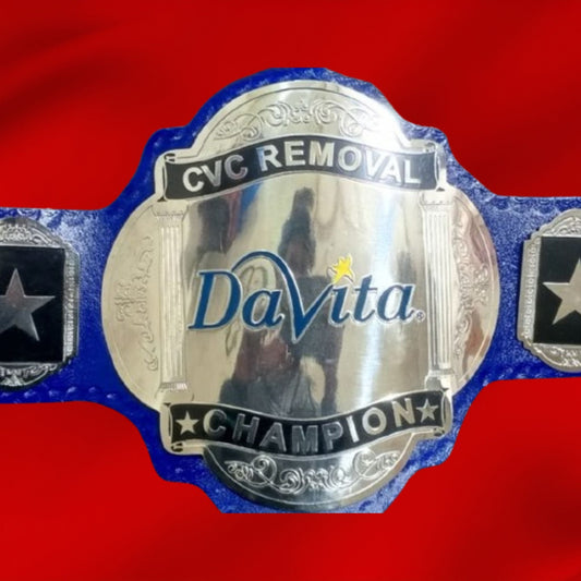 Custom Name and Davita Logo Wrestling Championship Belt