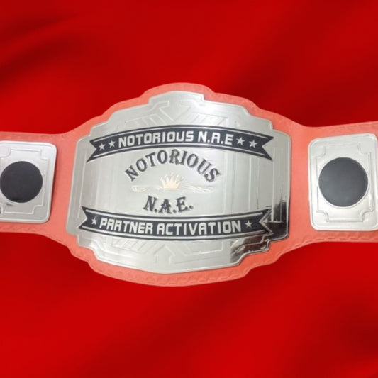 Custom Name and Golden Crown Logo  Championship Belt