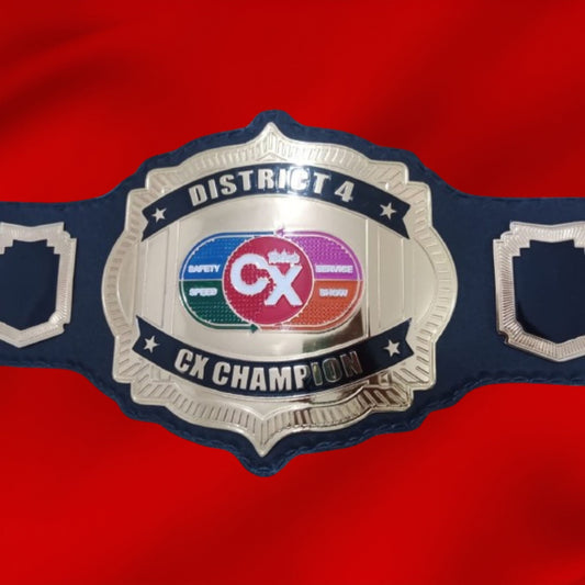 Custom Name and CX Logo Wrestling Championship Belt