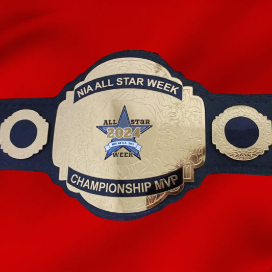 Custom Name and Star Logo Wrestling Championship Belt