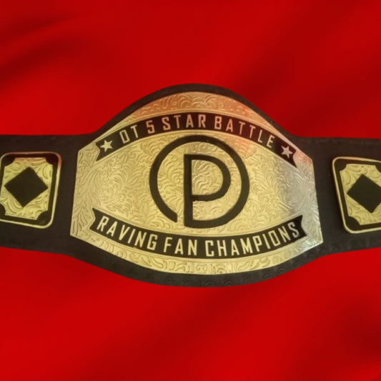 Custom Name and P Logo Wrestling Championship Belt