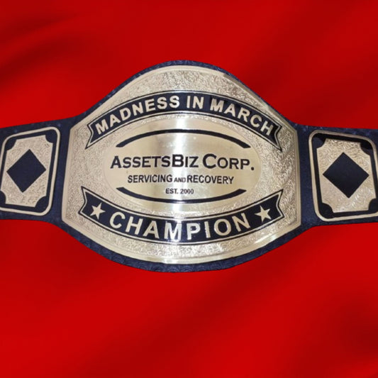Custom Name and AssetBiz Corp Logo For Your Firm Wrestling Championship Belt