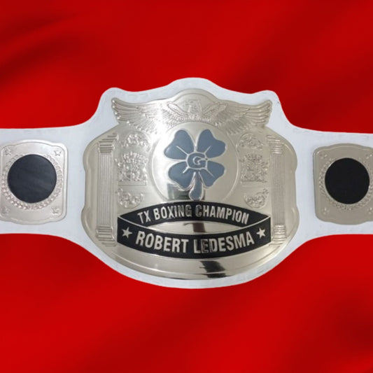 Custom Name and Flower Logo Wrestling Championship Belt