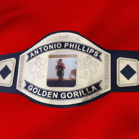 Custom Name and Kids Picture Logo Wrestling Championship Belt