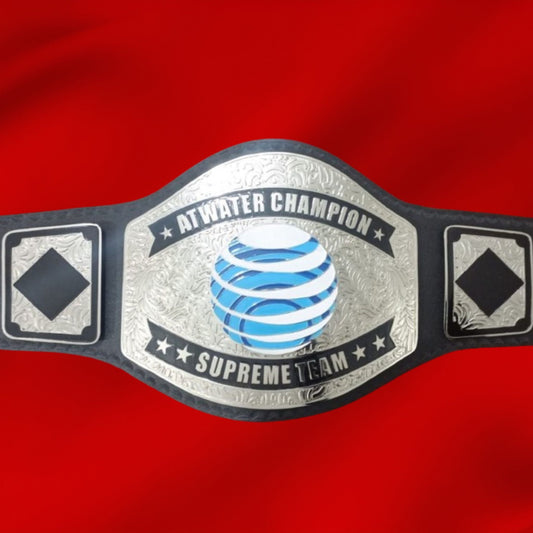 Custom Name and At Water Logo Wrestling Championship Belt