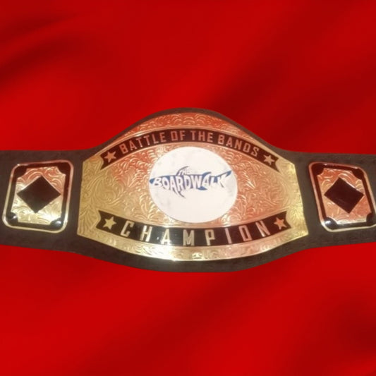 Custom Name and The Broad Walk Logo For Wrestling Championship Belt