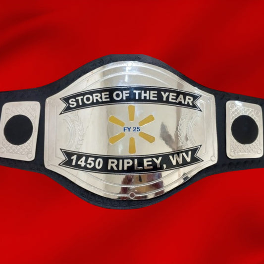 Custom Name and FY 25 Fan Wings Logo Wrestling Championship Belt