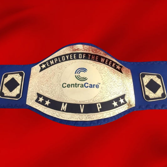 Custom Name Centra Care Logo Wrestling Championship Belt
