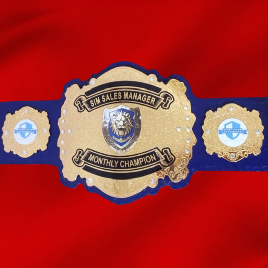 Custom Lion Wrestling Championship Belt