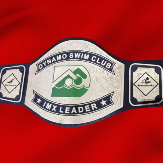 Custom Name and Dynamo Swim Club Logo Wrestling Championship Belt