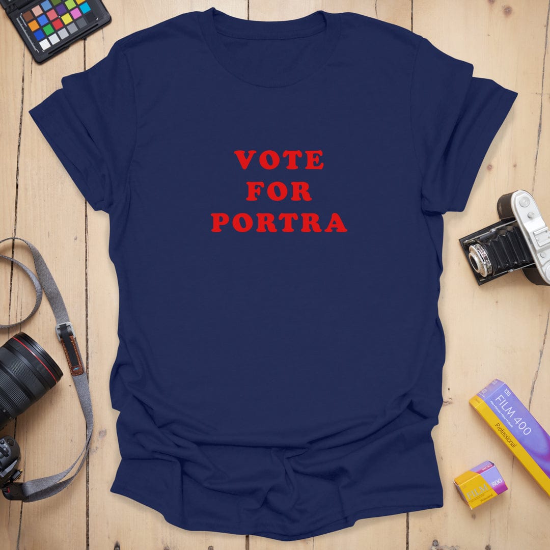 T-Shirt With Portra Film Stock Vote Graphic