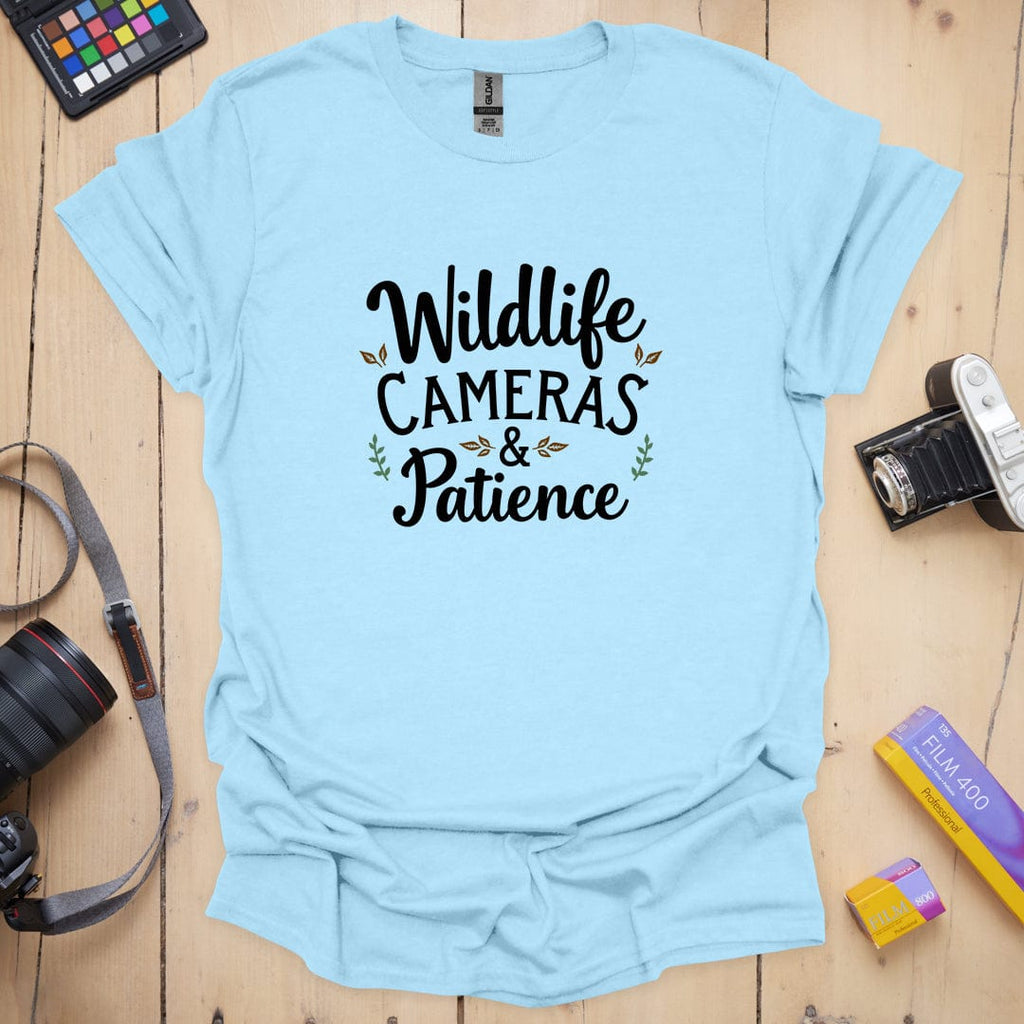 T-Shirt With Wildlife Patience Graphic