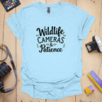 T-Shirt With Wildlife Patience Graphic
