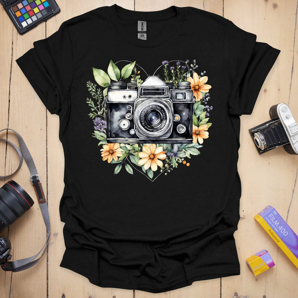T-Shirt With Love Floral Photography Design