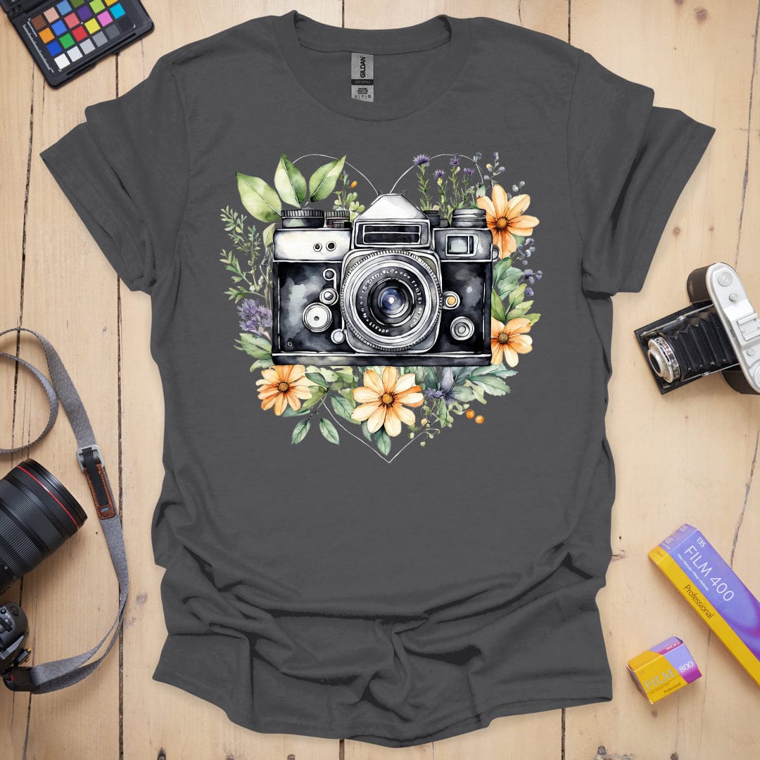 T-Shirt With Love Floral Photography Design