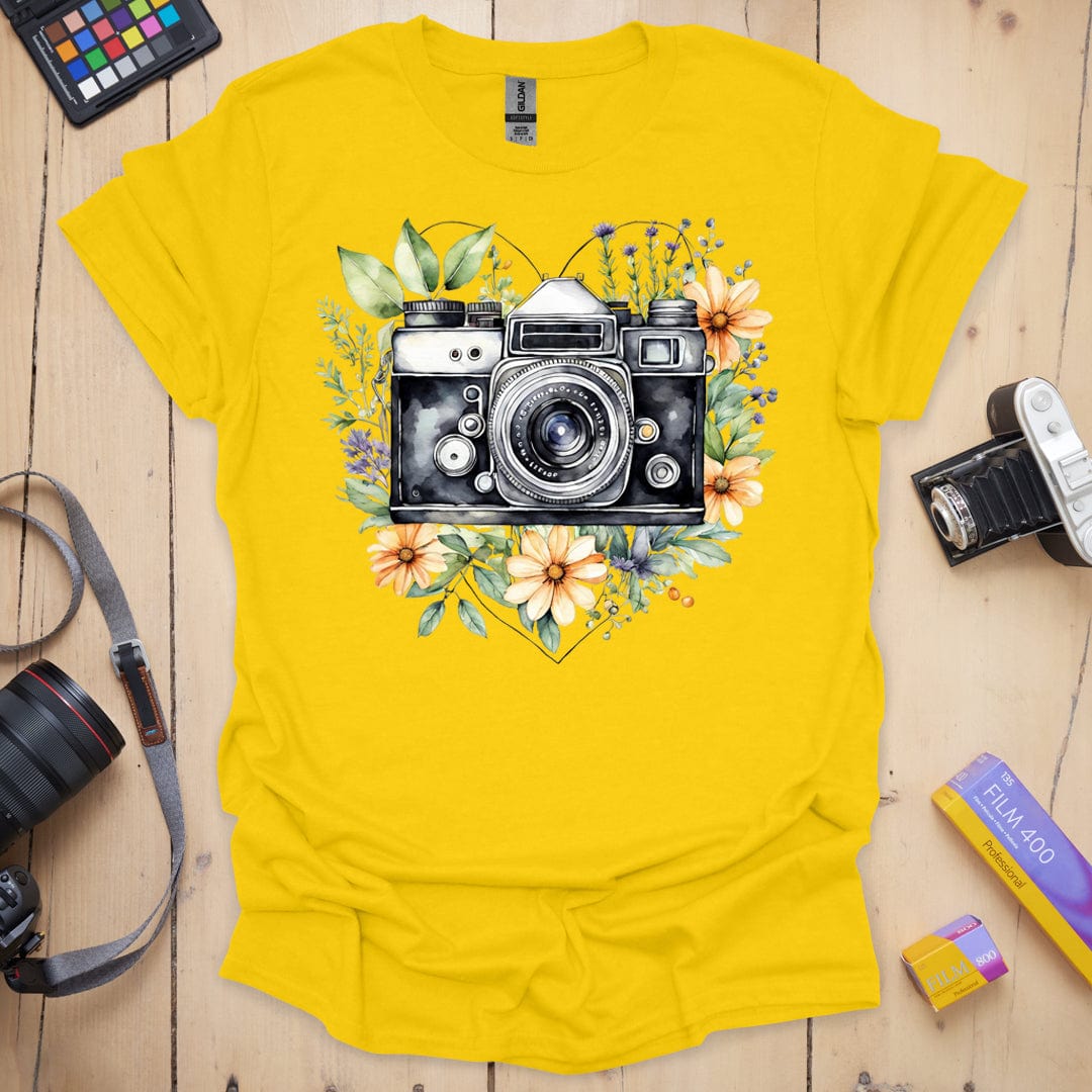 T-Shirt With Love Floral Photography Design