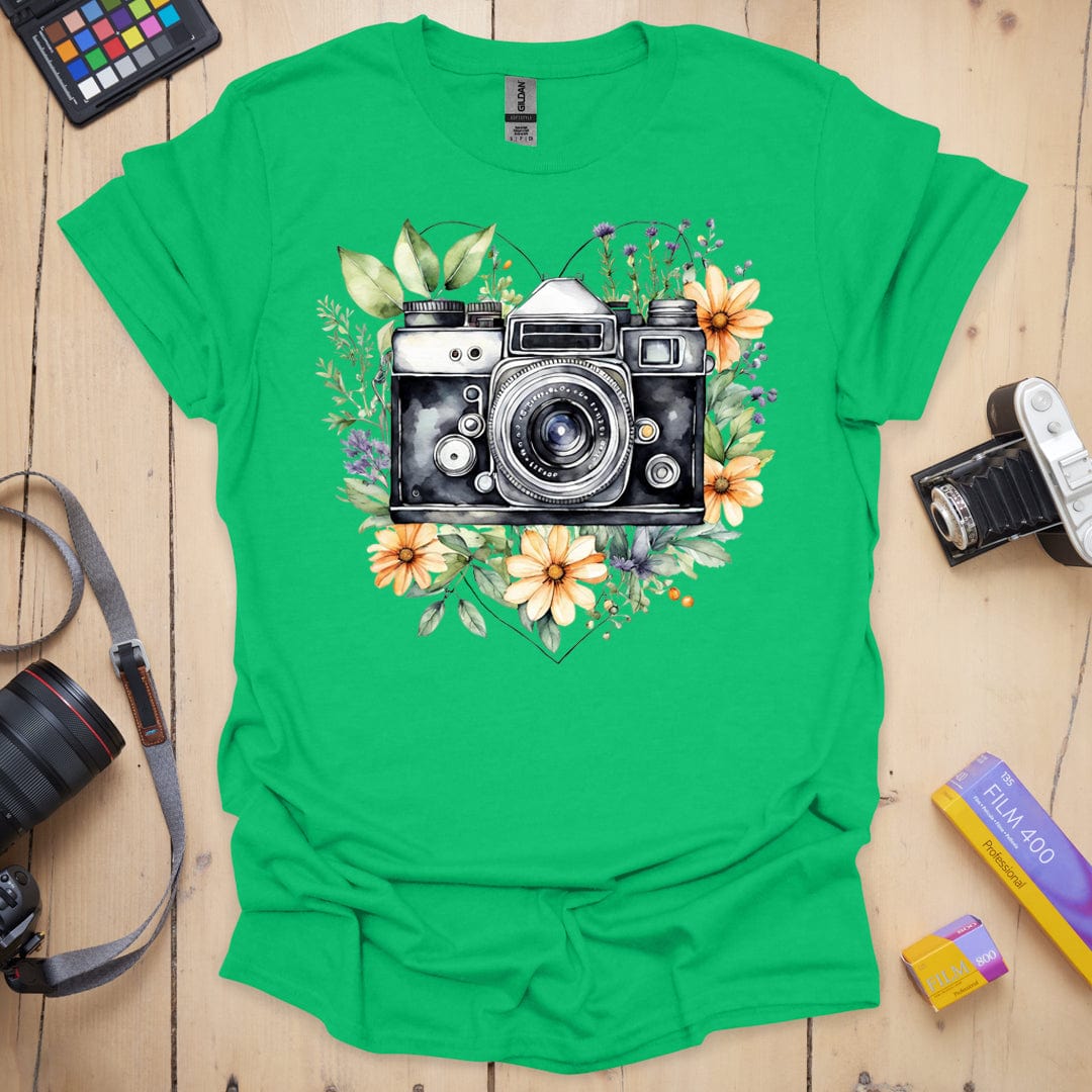 T-Shirt With Love Floral Photography Design