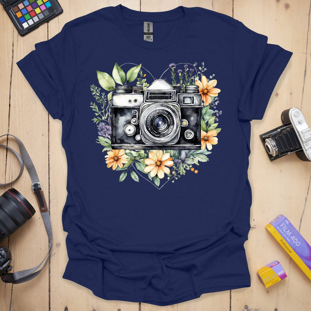 T-Shirt With Love Floral Photography Design