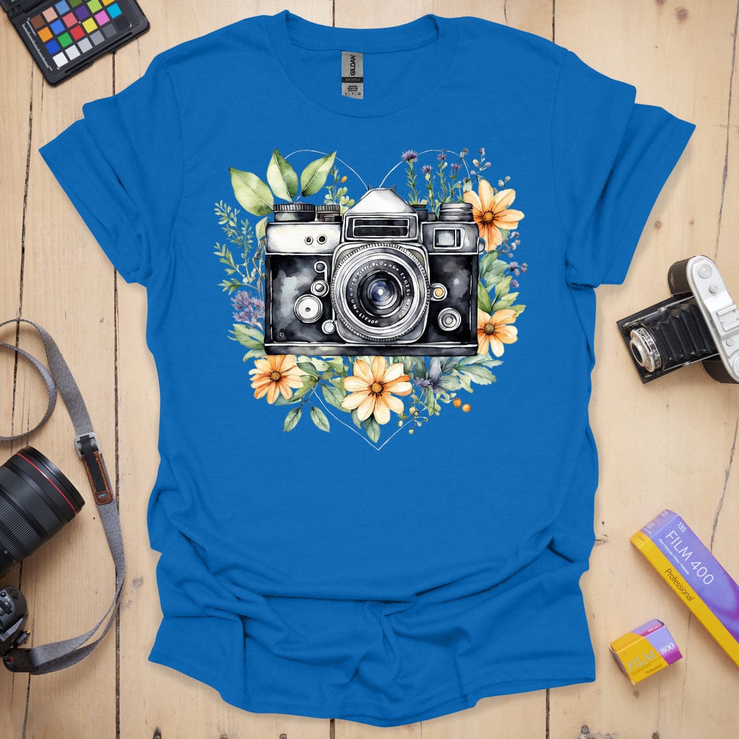 T-Shirt With Love Floral Photography Design