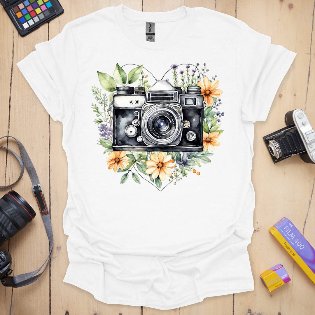 T-Shirt With Love Floral Photography Design