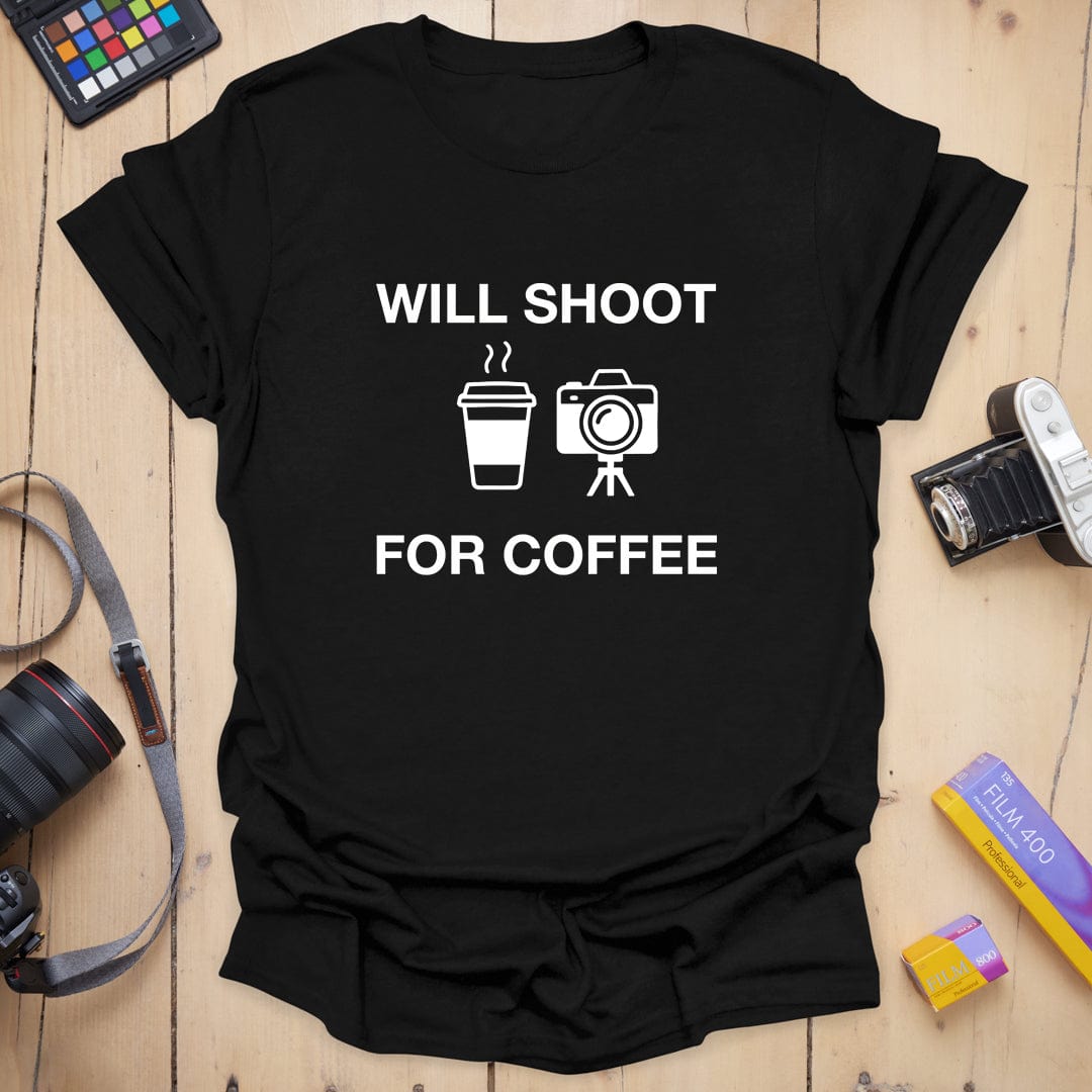 T-Shirt With Coffee Photography Humor