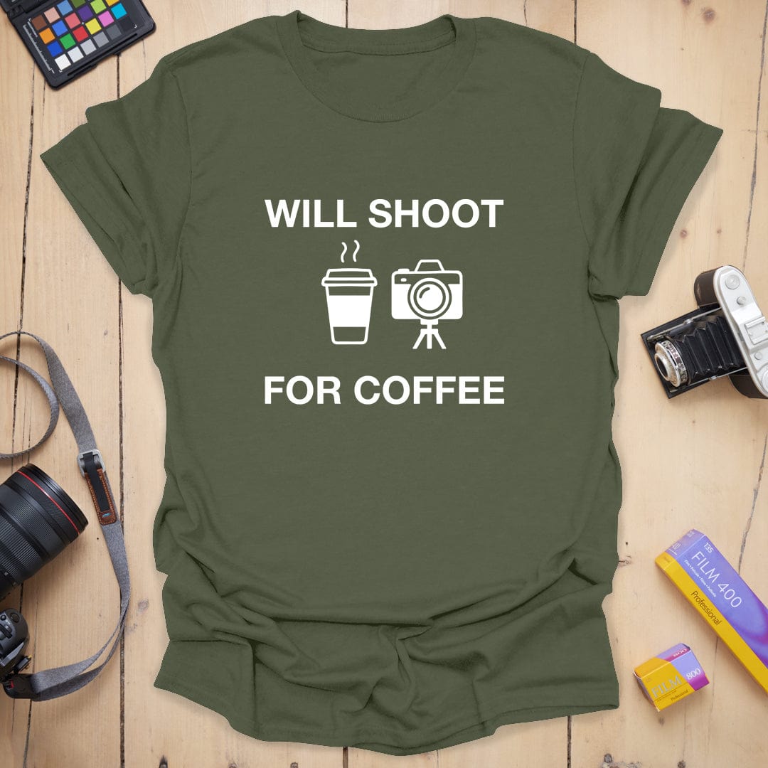 T-Shirt With Coffee Photography Humor
