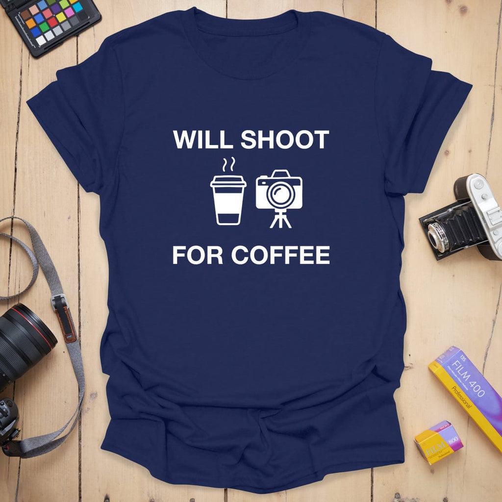 T-Shirt With Coffee Photography Humor