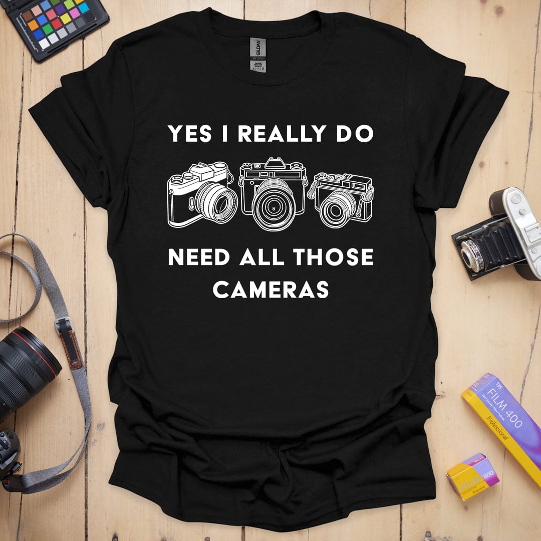 T-Shirt for Photographers With More Than One Camera
